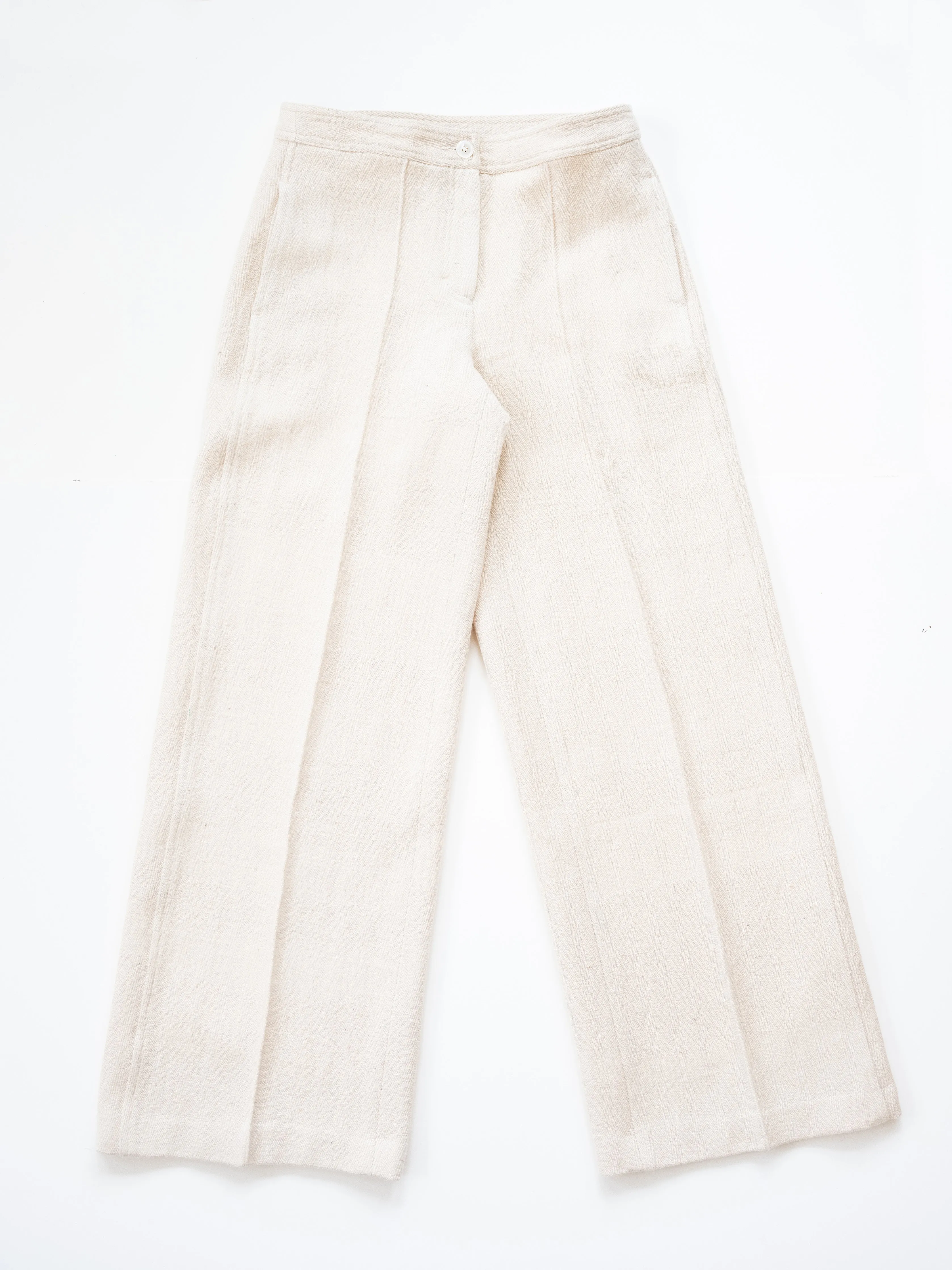 Wide Leg Trousers in Wool