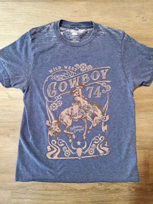 Wild West Cowboy Burnout T-Shirt