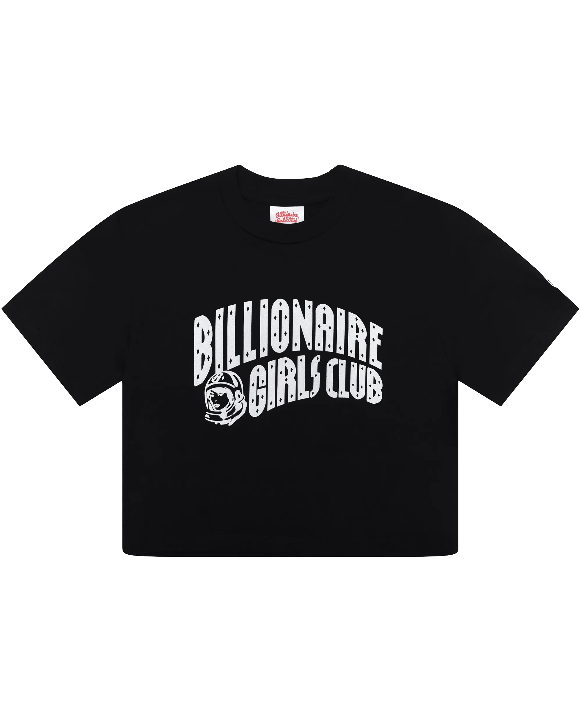 Womens Classic Curve Logo Cropped Tee