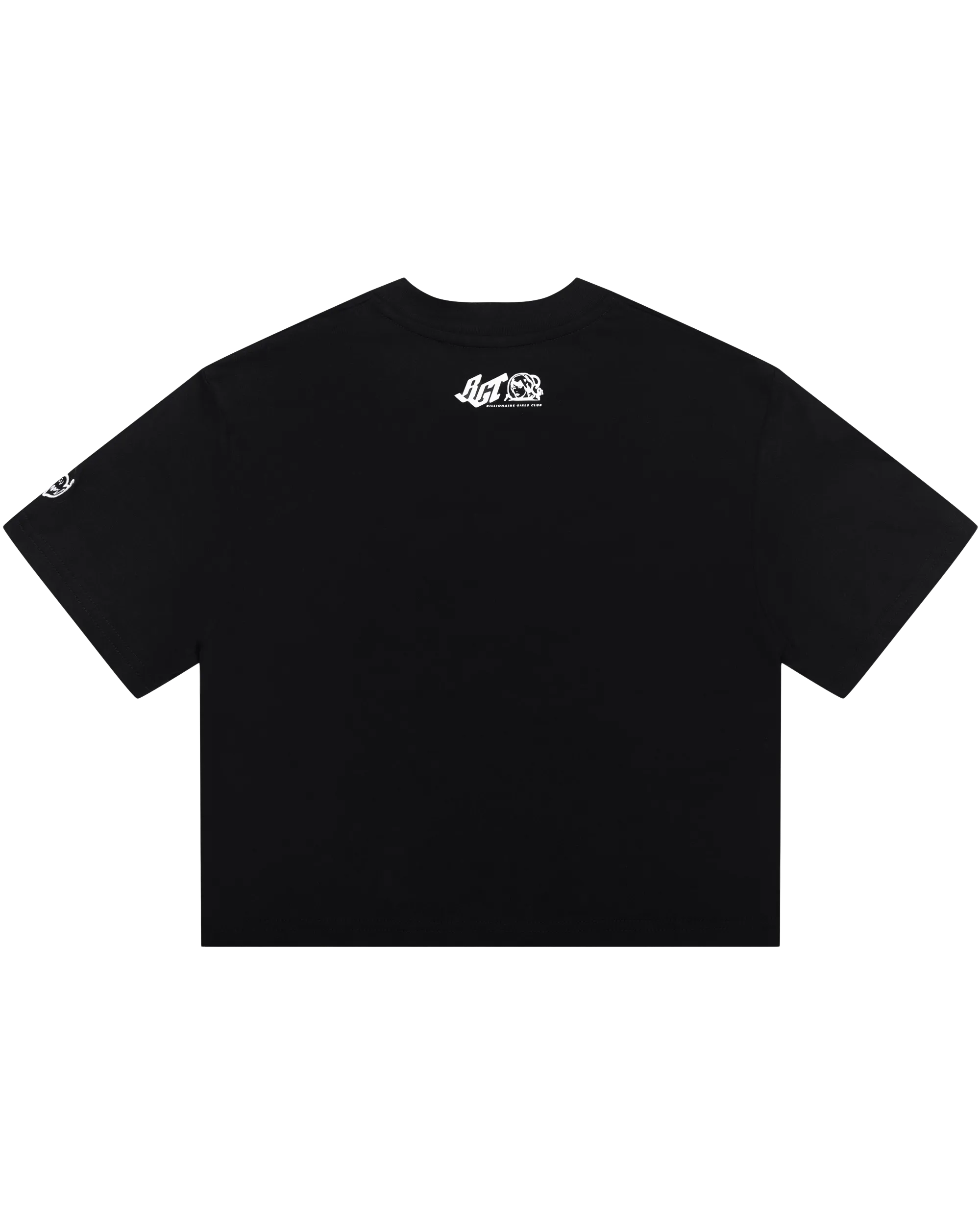 Womens Classic Curve Logo Cropped Tee