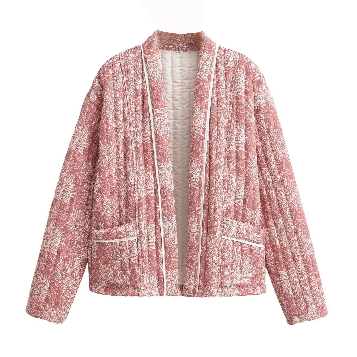 Women's Clothing Autumn And Winter Jackets Loose Tribal Style Long Sleeve Coat With Thin Cotton Sandwich Cardigan Tops