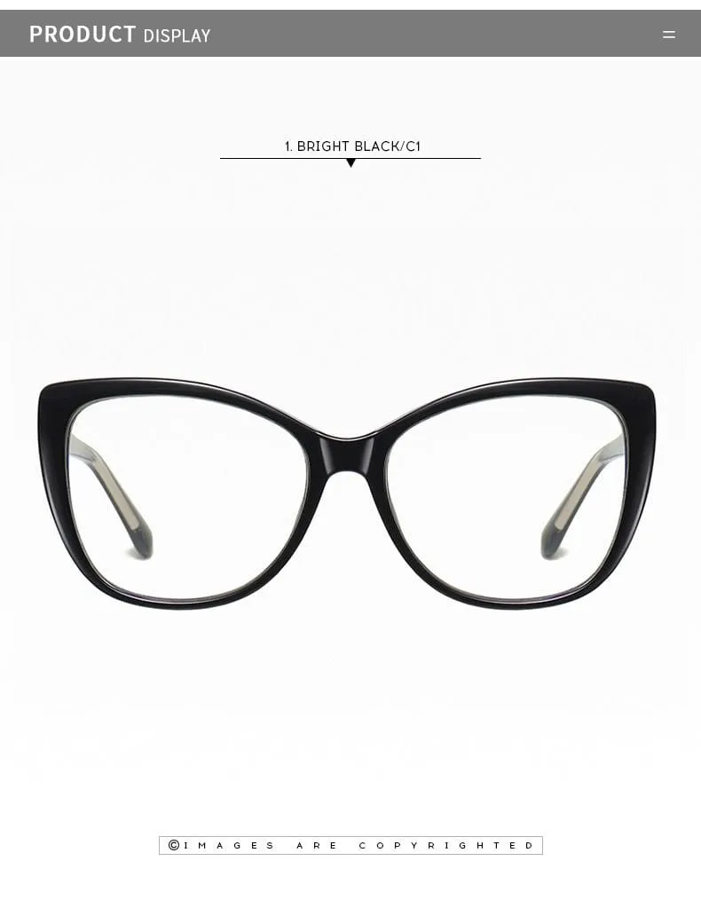 Women's Eyeglasses  Transparent Square Computer Glasses Frame Anti Blue Light Female Eyeglass Sexy Leopard