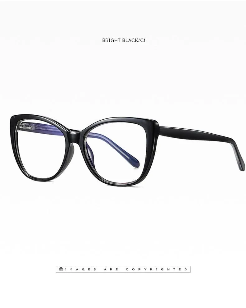 Women's Eyeglasses  Transparent Square Computer Glasses Frame Anti Blue Light Female Eyeglass Sexy Leopard