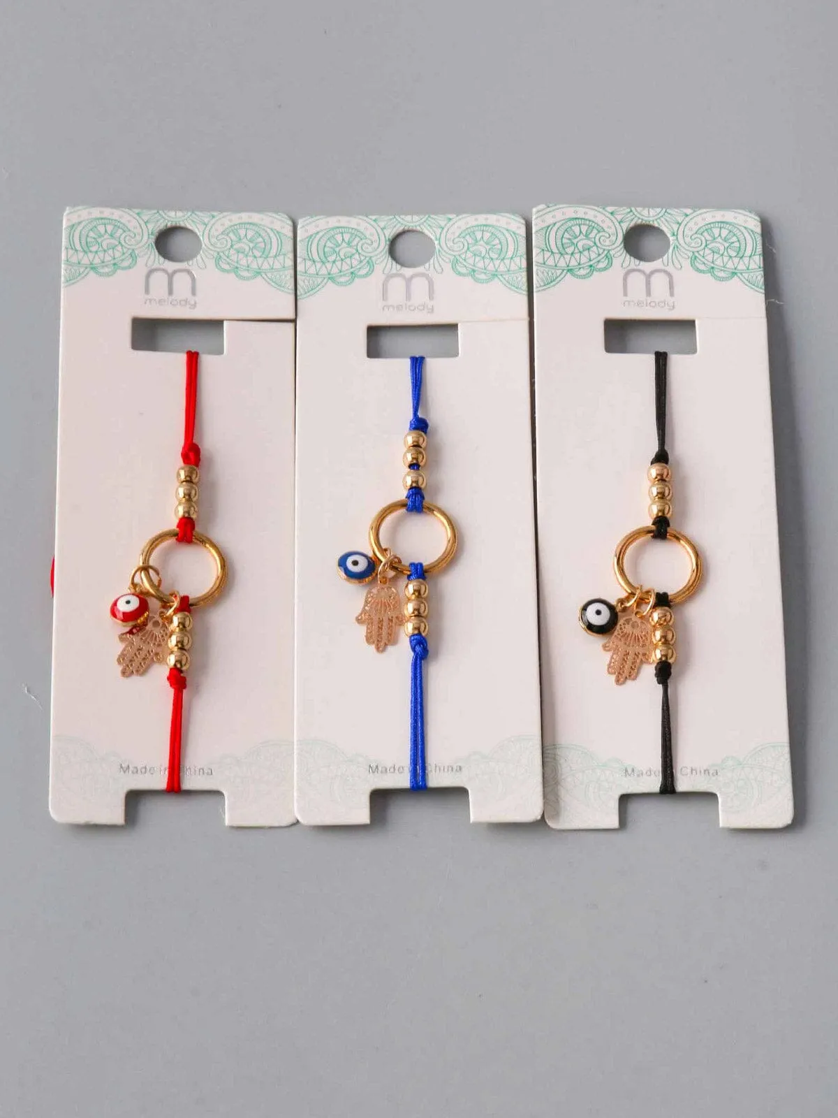 WOMEN'S FASHION ASSORTED COLORS EVIL EYE BEADS BRACELET