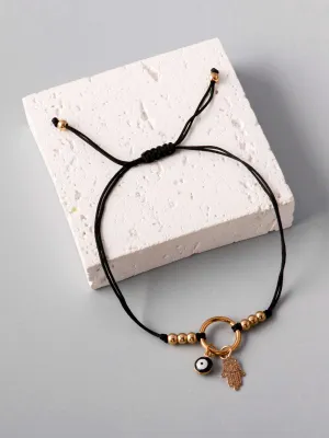WOMEN'S FASHION ASSORTED COLORS EVIL EYE BEADS BRACELET