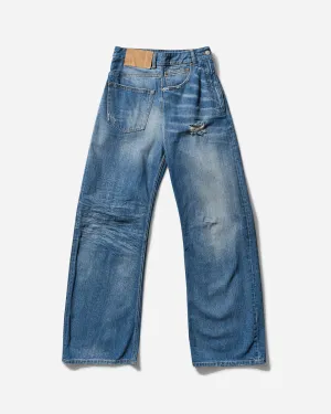 Women's Twist Wide Leg Jeans Blue