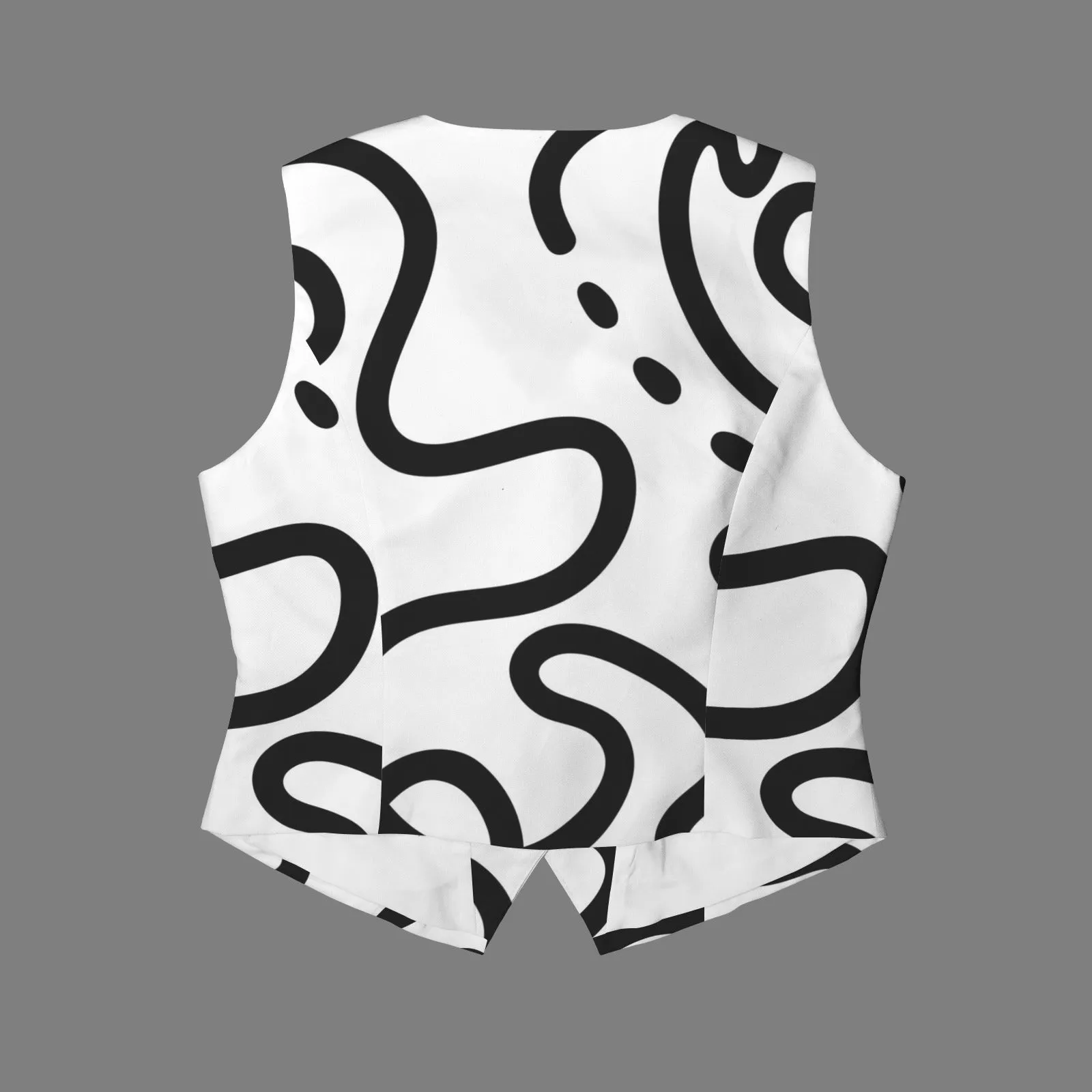 Women's V-Neck Sleeveless Button Pocket Vest