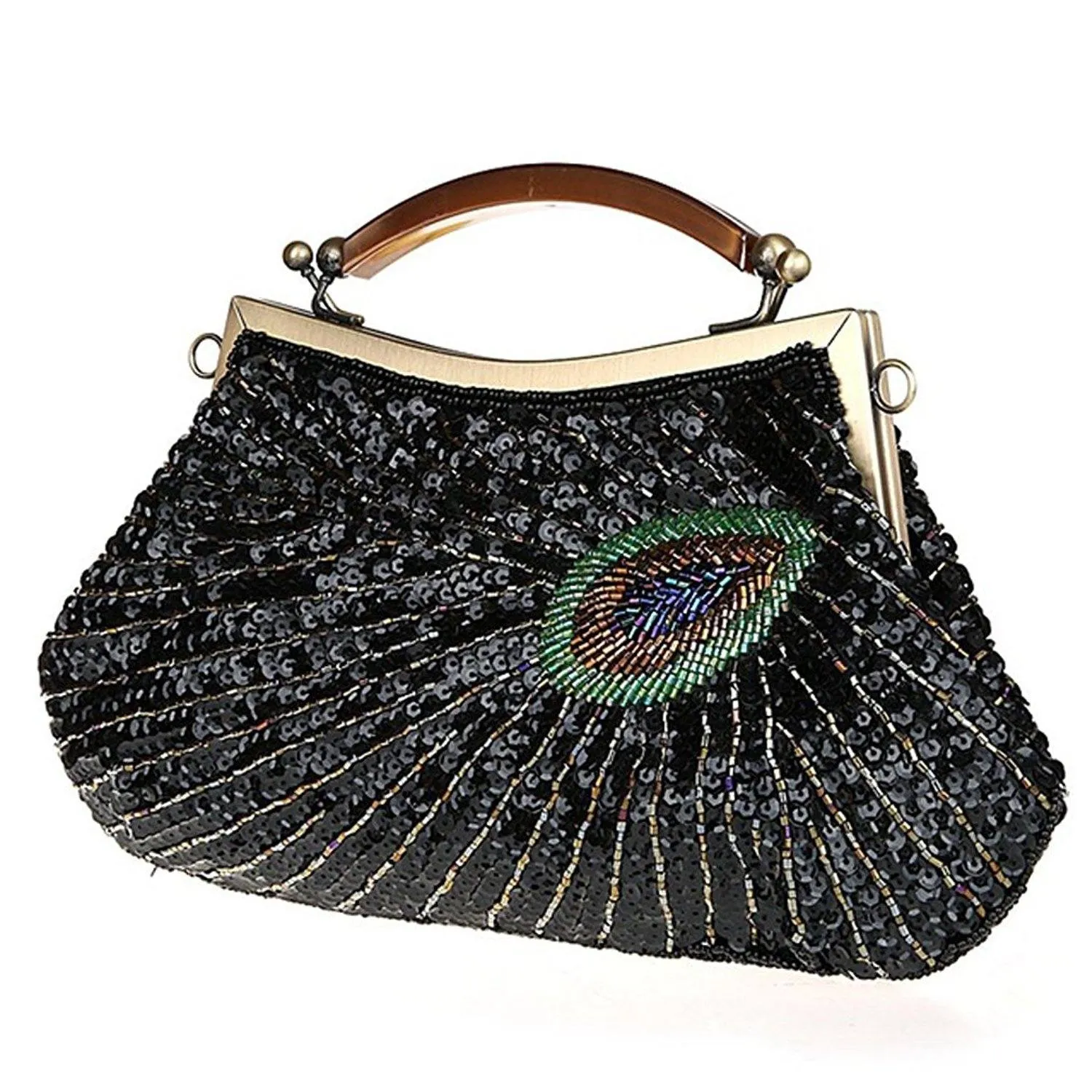Women's Vintage Handbag Beaded Sequin Clutch Purse|JaosWish