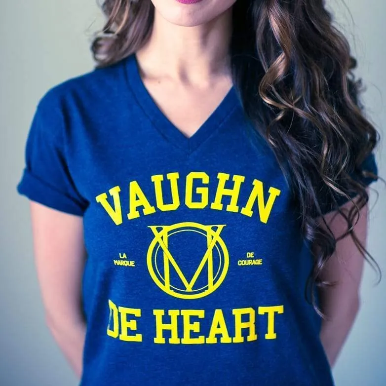 Women's - Wolverine Heather Blue V-Neck T-Shirt