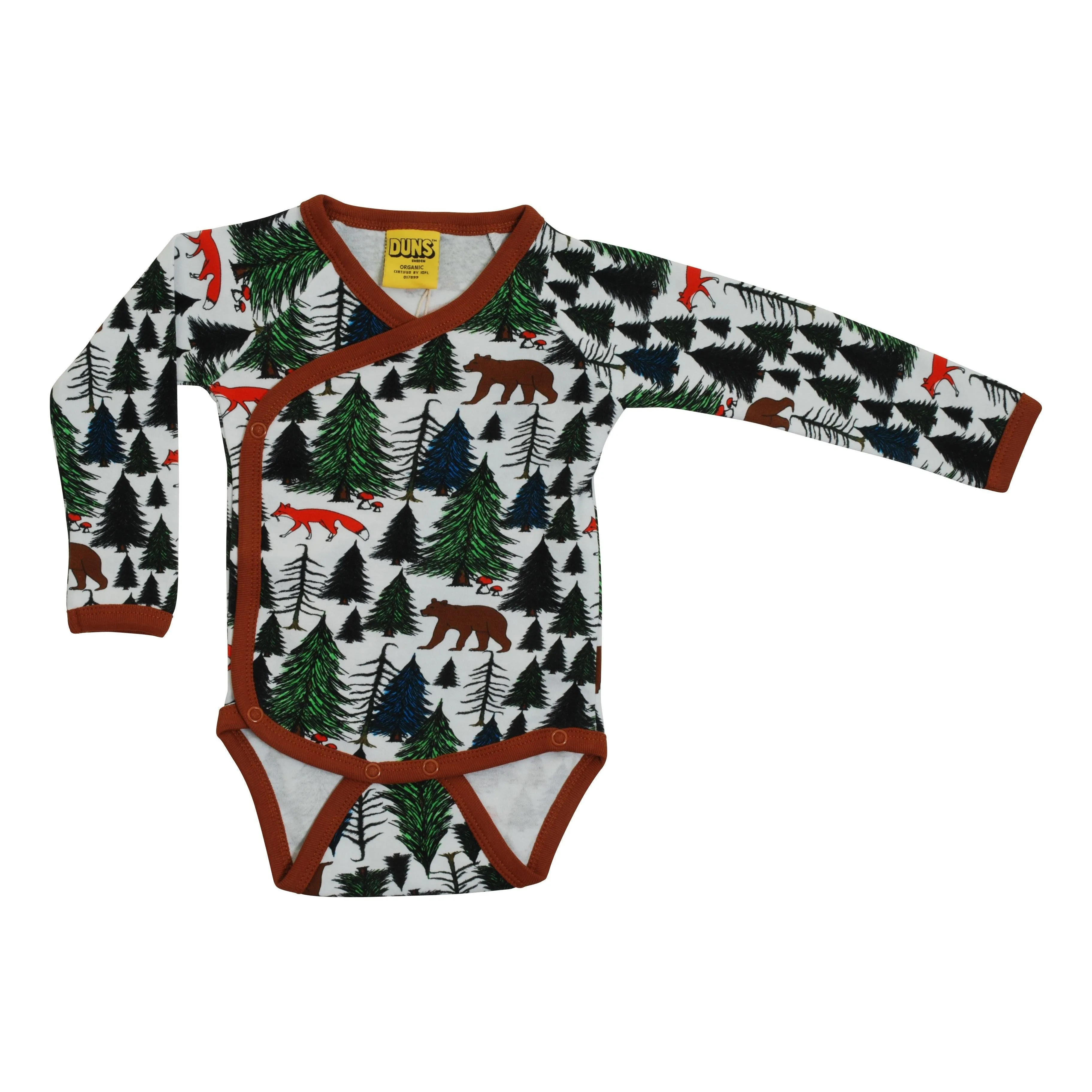 Wood Wrap Style Long Sleeve Onesie