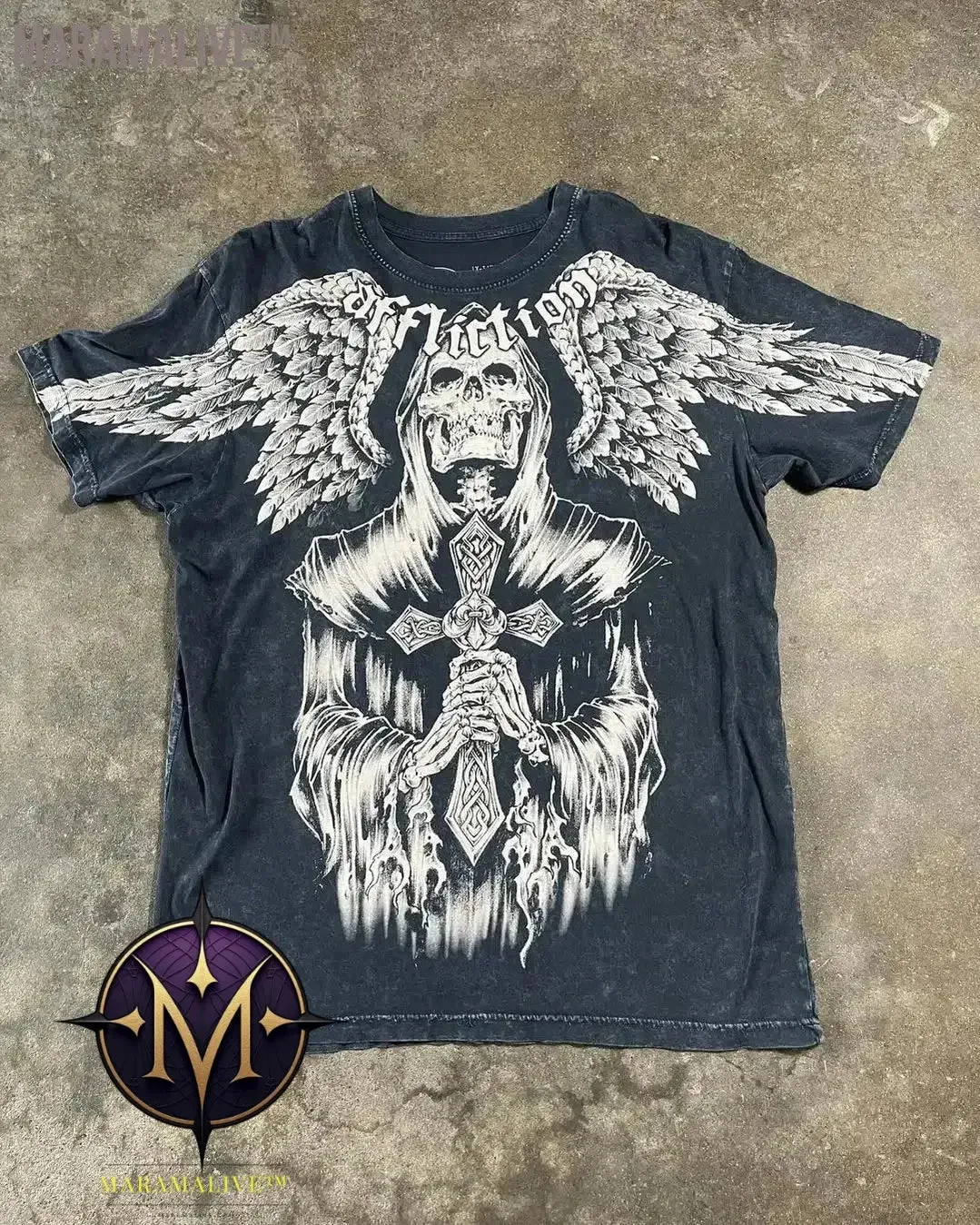 Y2K Tshirt New Harajuku Retro Wing Printing Oversized Punk Hip Hop T shirt Women Short Sleeved Gothic Clothing Tops Streetwear