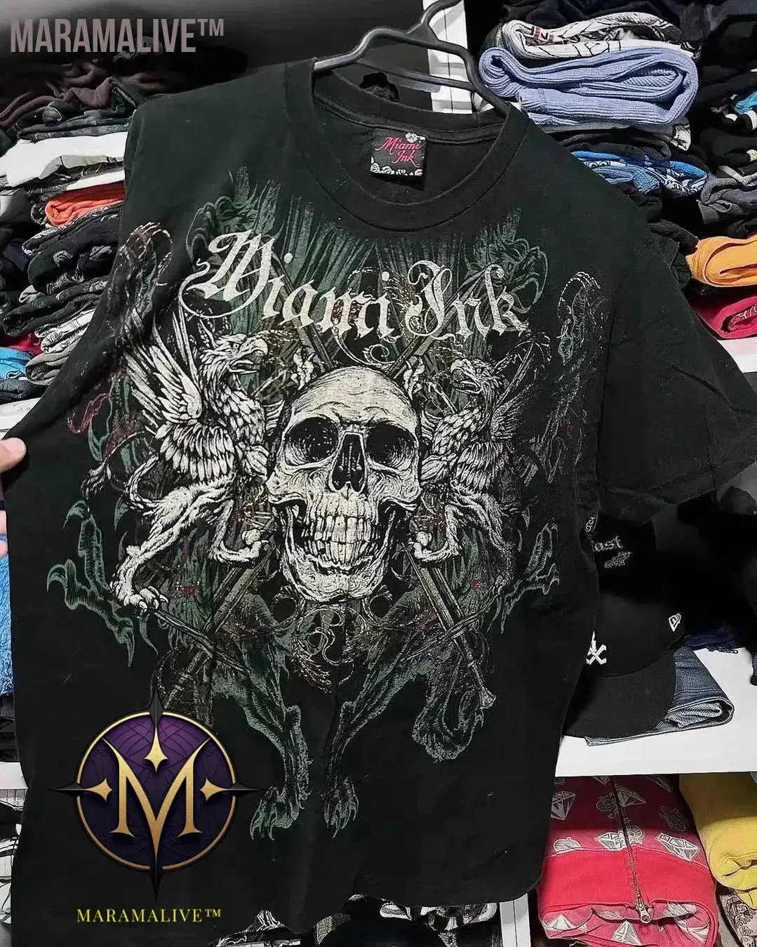 Y2K Tshirt New Harajuku Retro Wing Printing Oversized Punk Hip Hop T shirt Women Short Sleeved Gothic Clothing Tops Streetwear